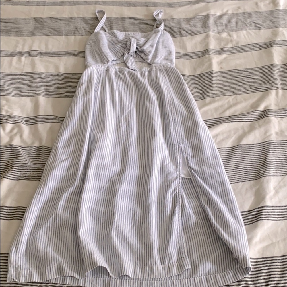Blue & white striped dress from Abercrombie